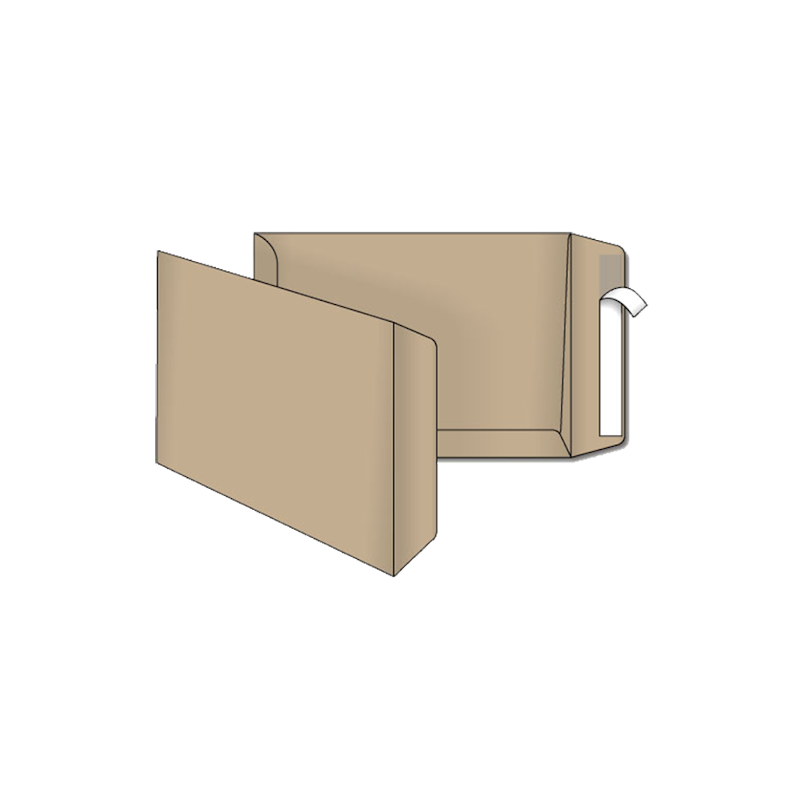 Пакет поштовий C4 (229х324 мм), СКЛ, 0+0 крафт 90 г/м², 1 шт.